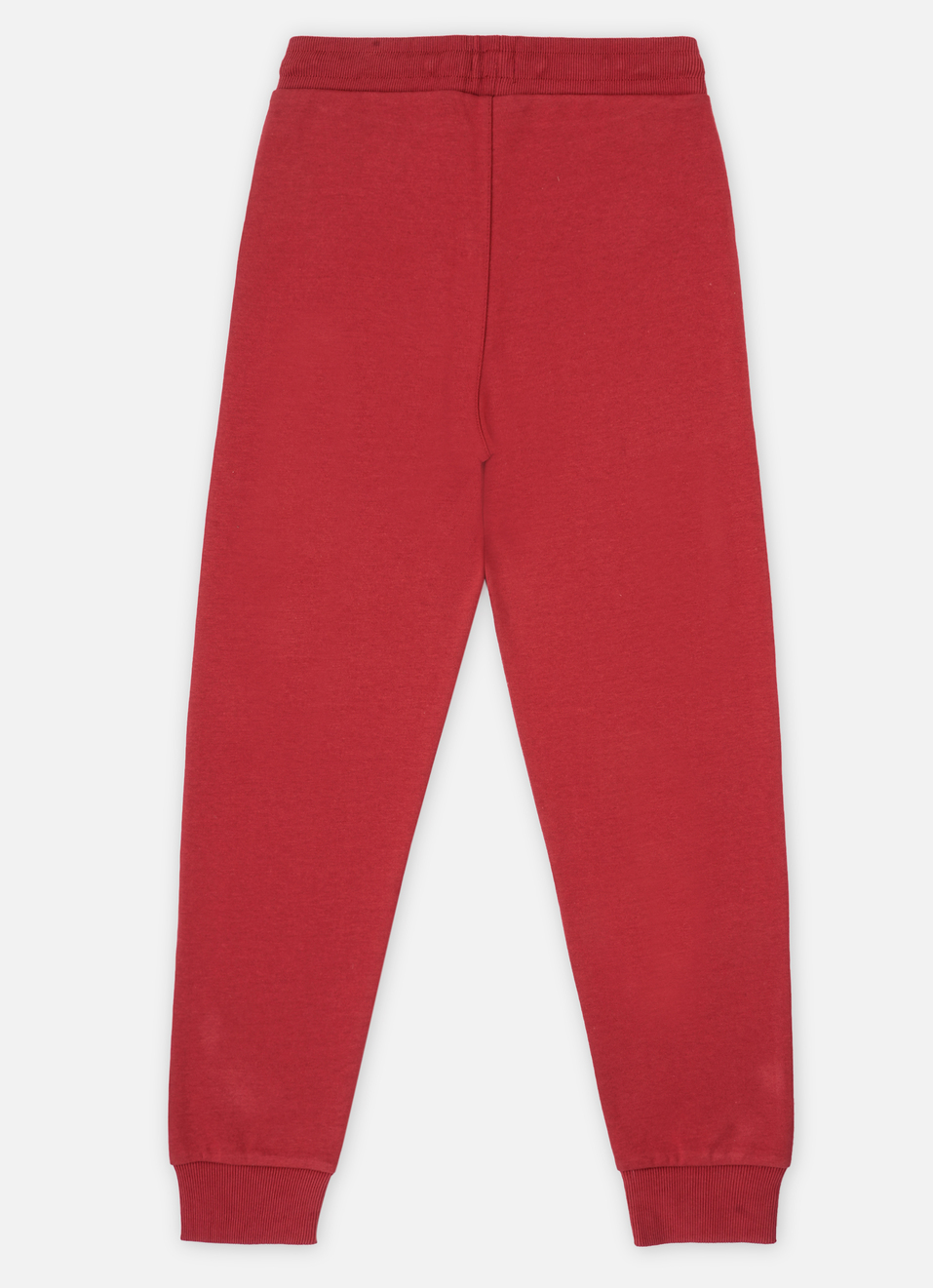 Boys Red Ribbed Waist Knit Joggers, , large image number 1