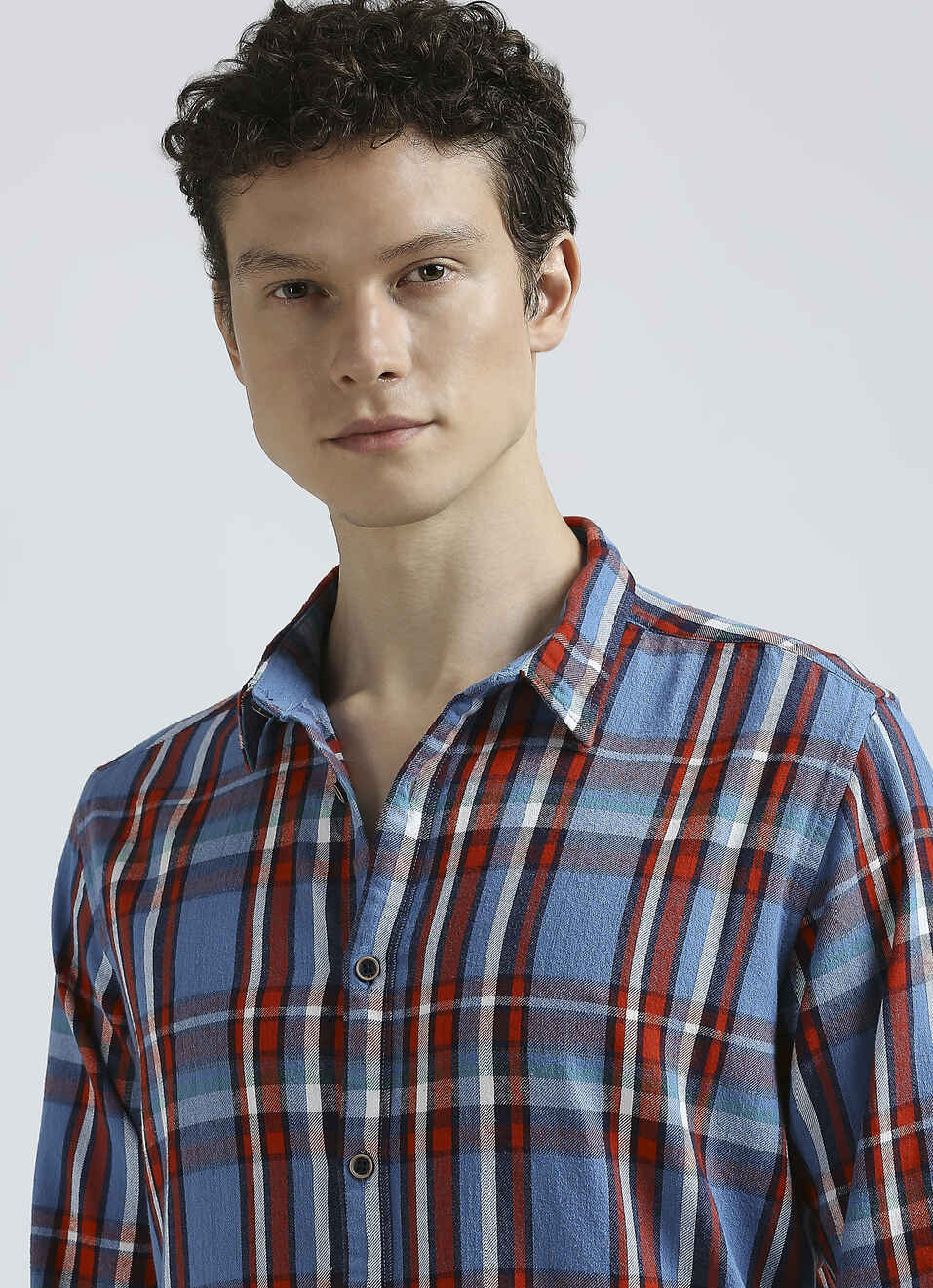 Blue Checks Full Sleeve Shirt, , large image number 4