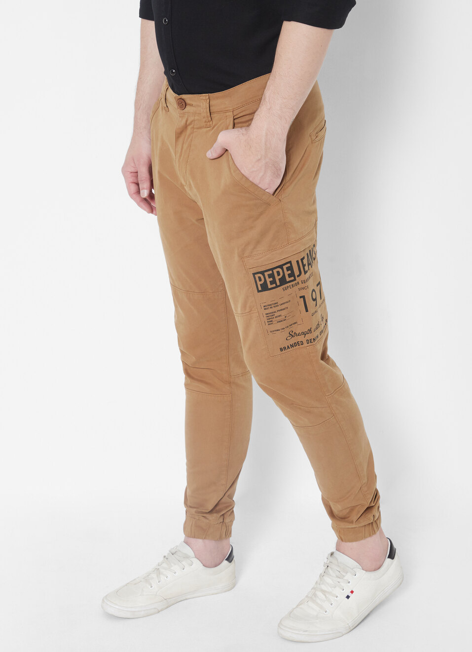 Don Garment Overdyed Cargo Jogger, , large image number 3