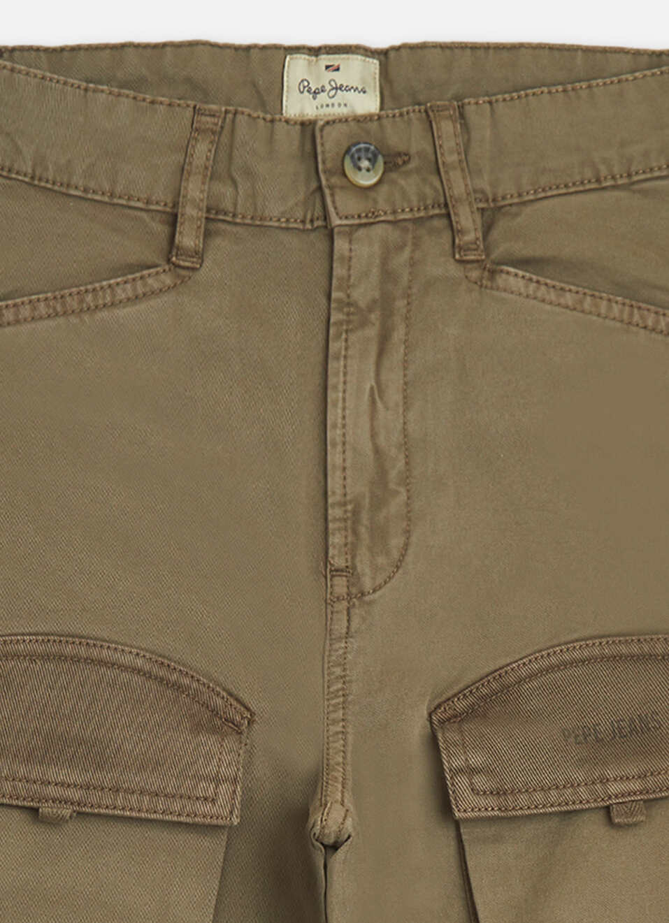 Boys Brown Over Dyed Cargos, , large image number 2