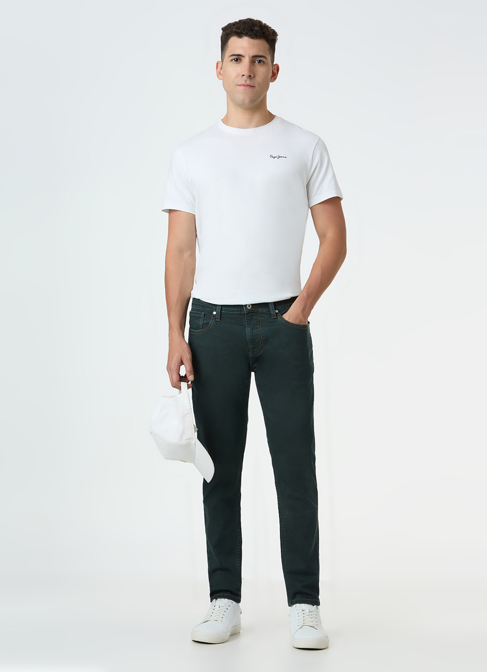 Men Blue Skinny Fit Ankle-length Jeans, , large image number 1