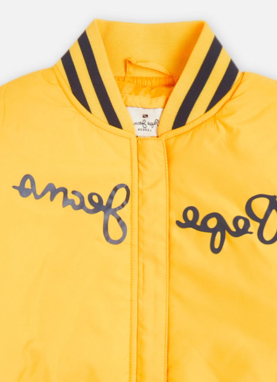 Boys Yellow Ribbed Full Sleeve Jacket, , large image number 2