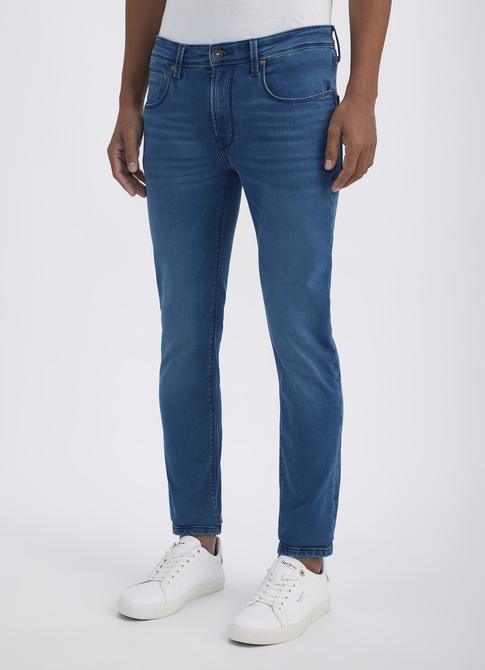 Men Green Slim Tapered Fit Low Rise Jeans , , large image number 3