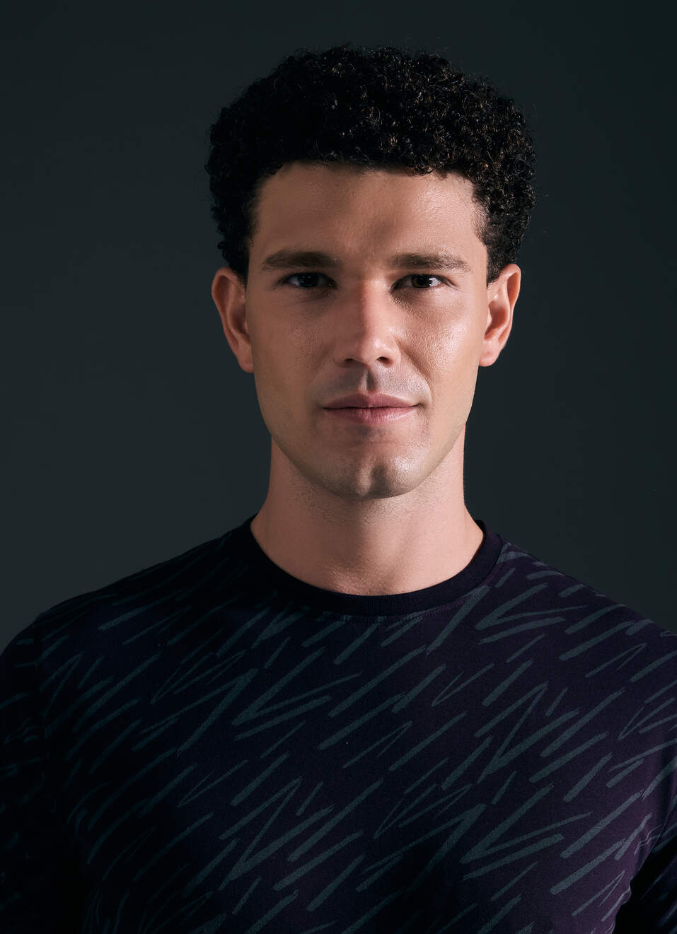 Men Purple All Over Print Short Sleeve T-shirt, , large image number 4
