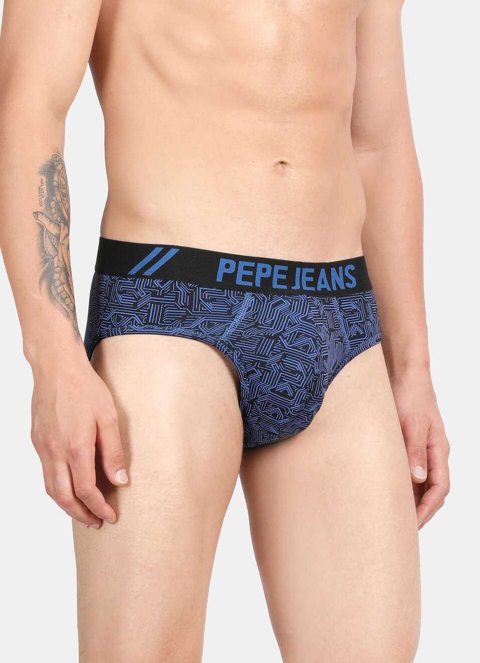 Blue Printed Briefs, , large image number 3