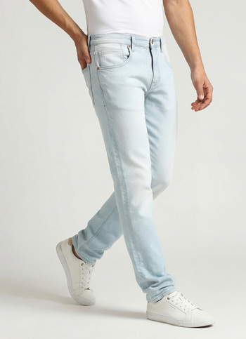 Vapour Light Blue Mid Rise Slim Fit Jeans