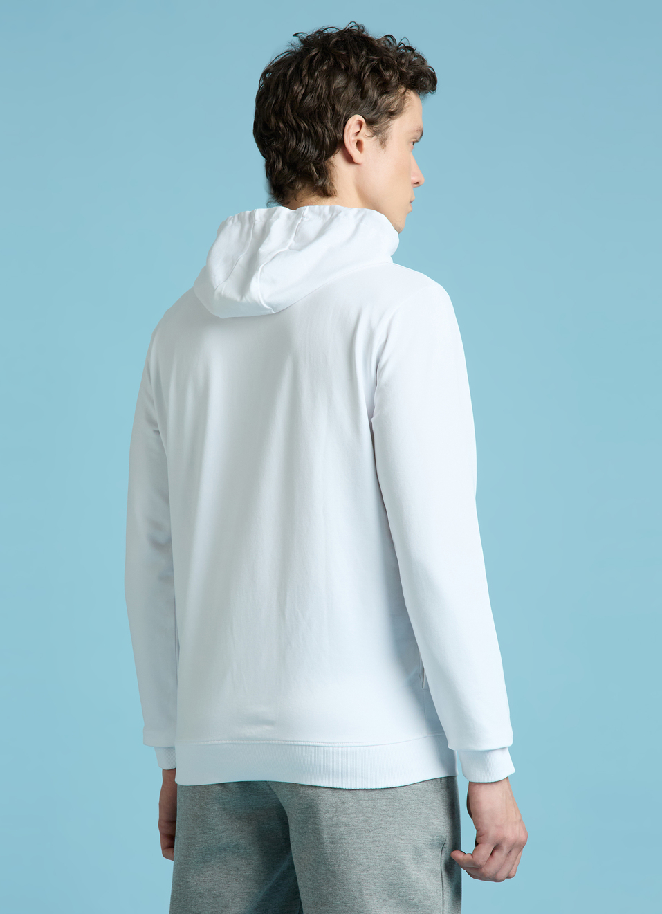 White Graphic Print Full Sleeves Sweatshirt, , large image number 2