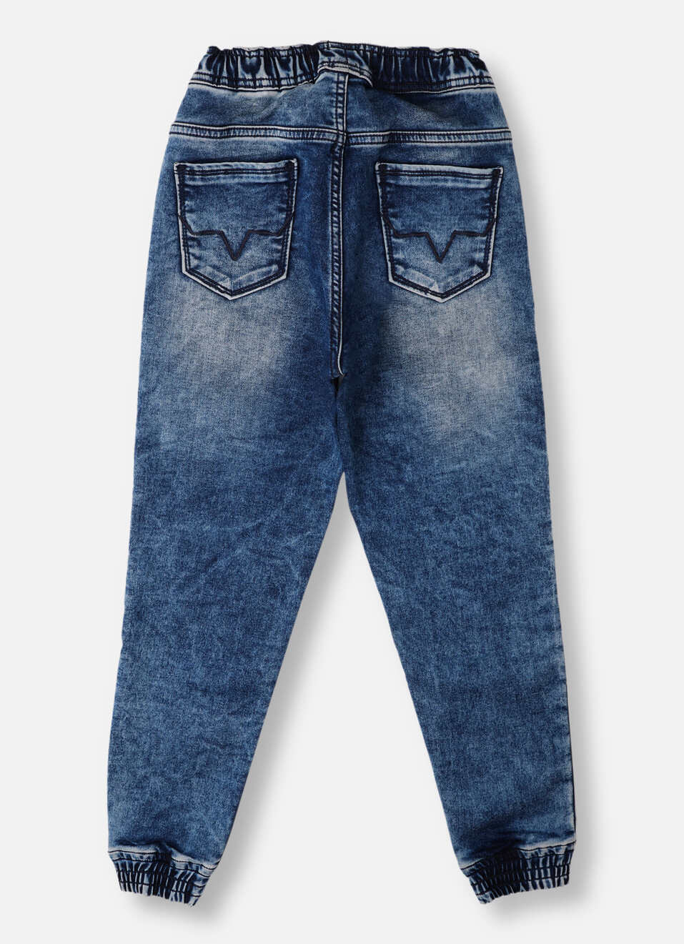 Boys Archie Blue Mid Rise Regular Fit Jeans, , large image number 1