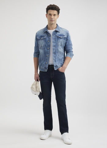 Men Blue Mid Rise Slim Powerflex Jeans