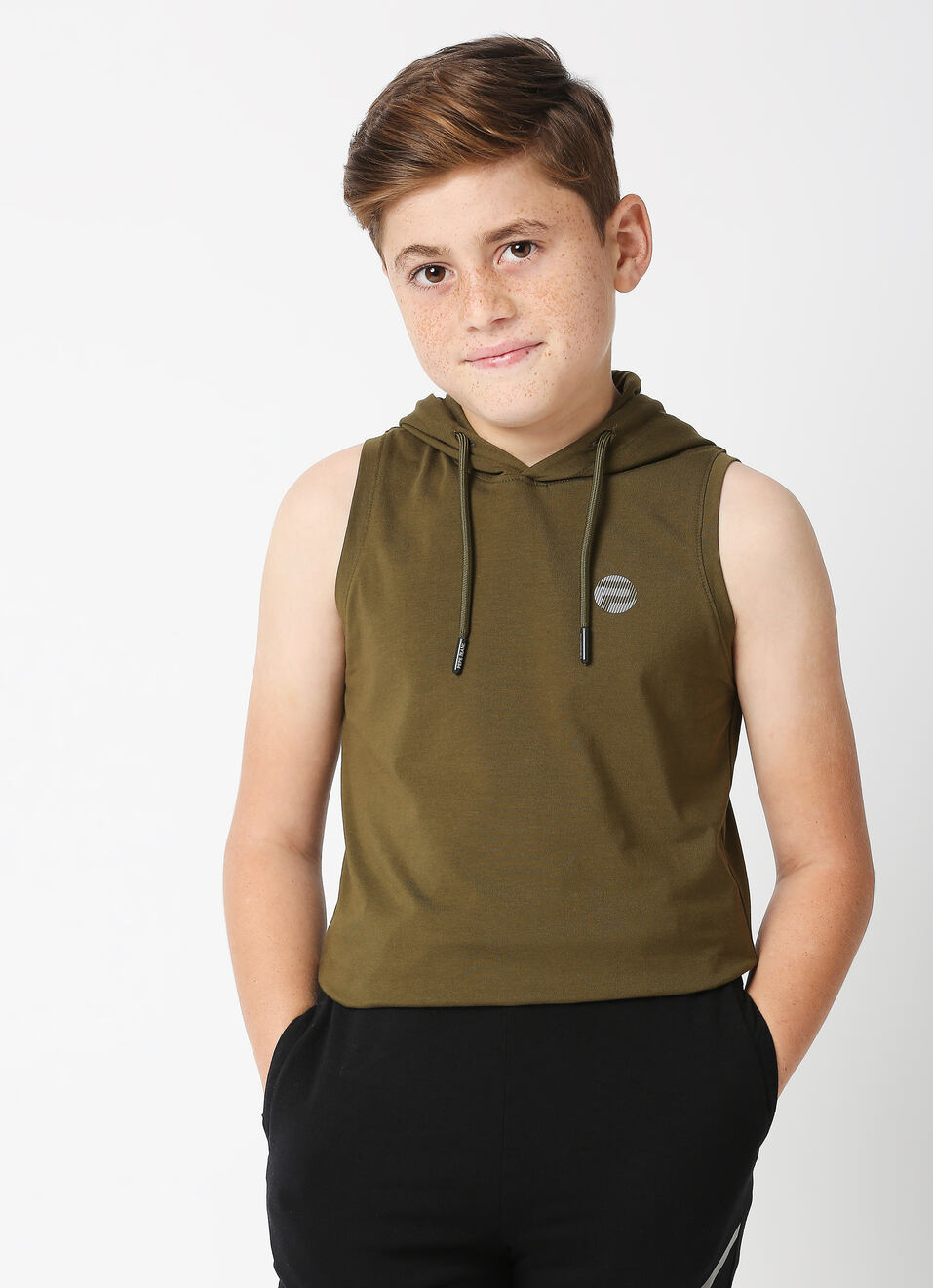 Diego Jr Hooded Muscle Tee, , large image number 0
