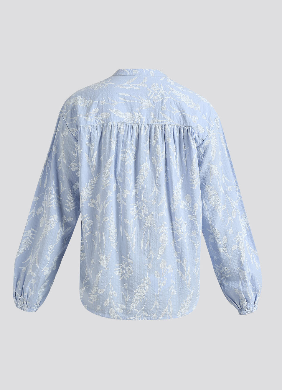 Blue Floral Print Full Sleeve Shirt, , large image number 7