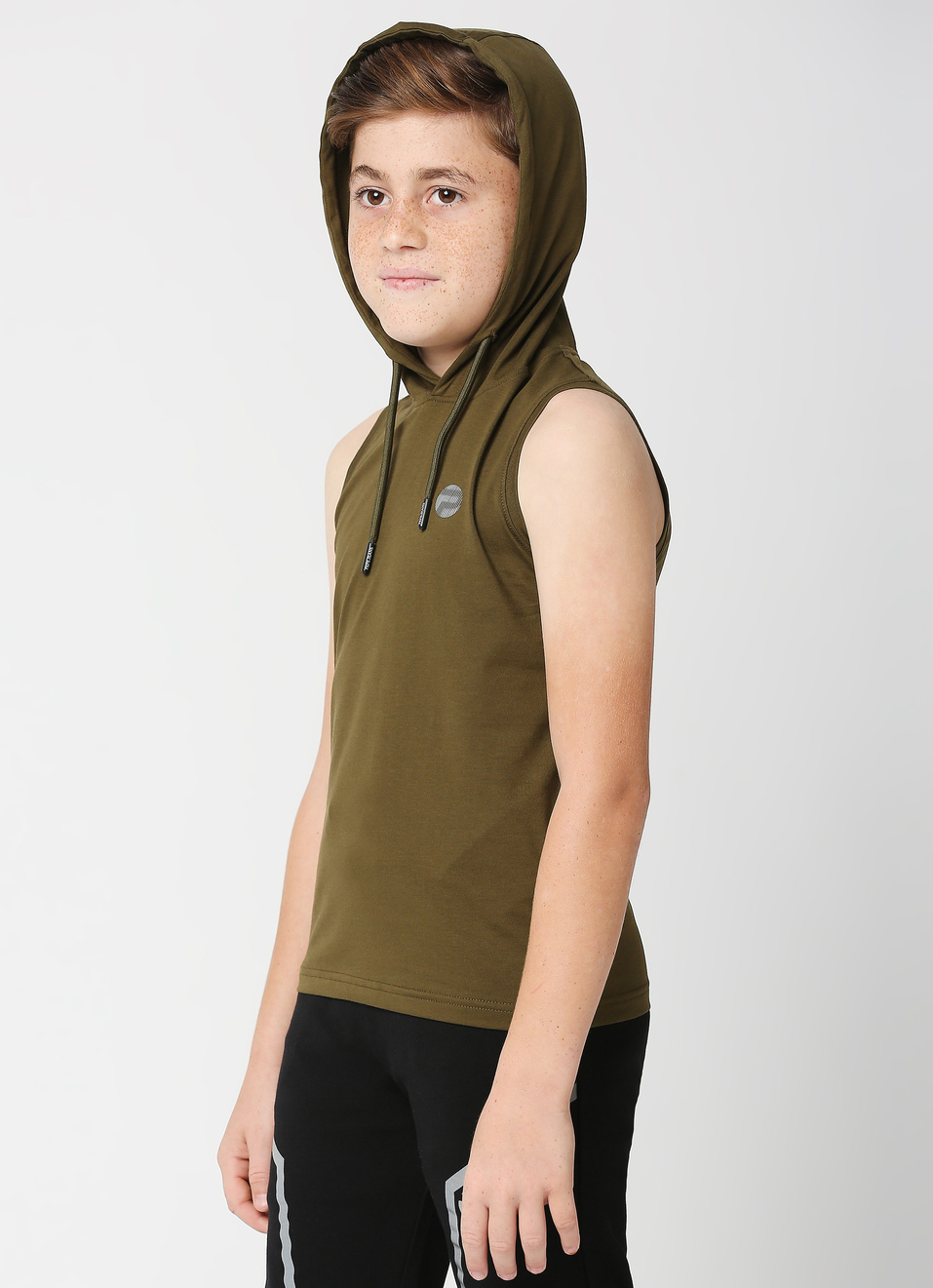 Diego Jr Hooded Muscle Tee, , large image number 3