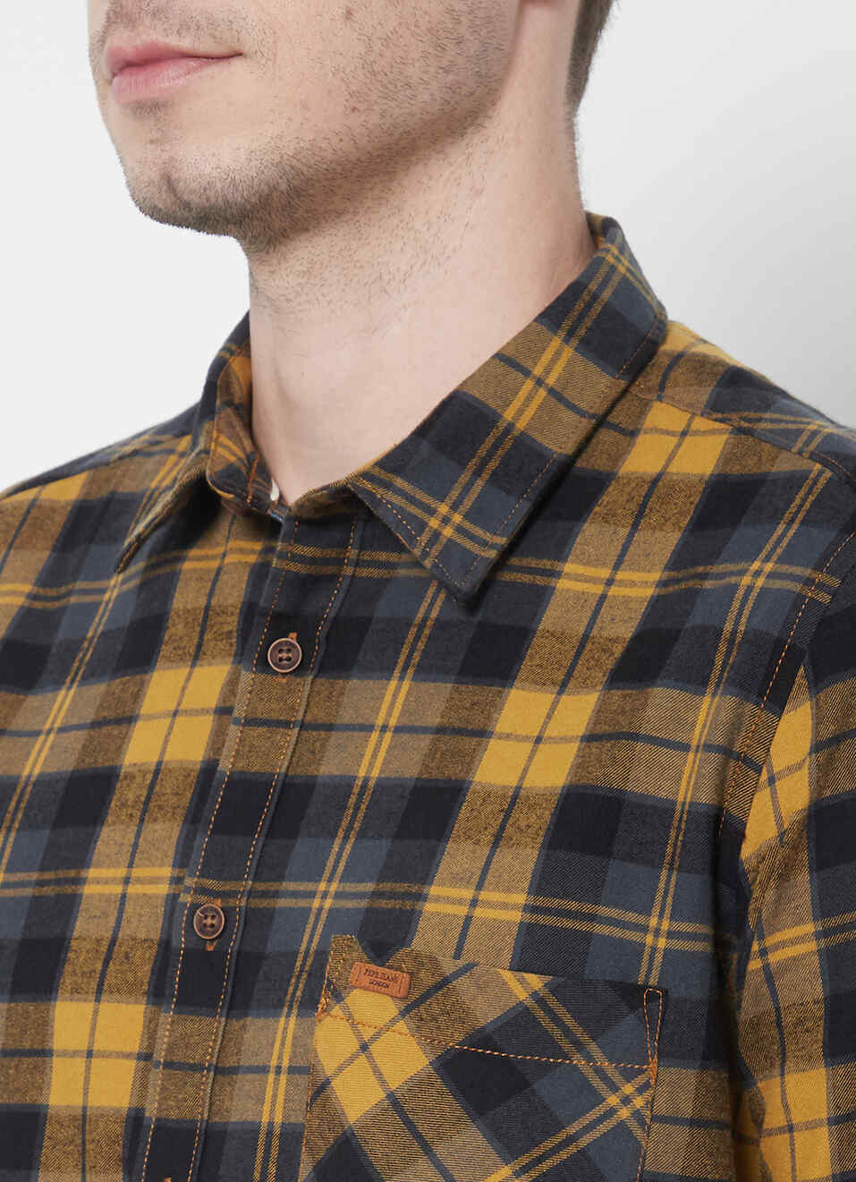 Benji Shiruku Twill Check Shirt, , large image number 5