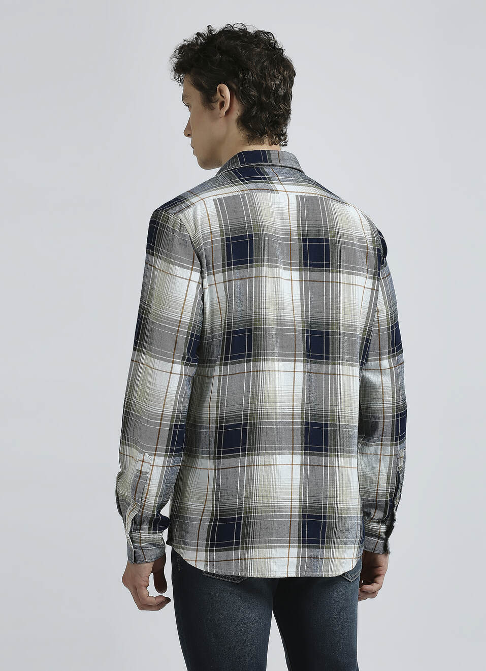 Grey Checks Full Sleeve Shirt, , large image number 2