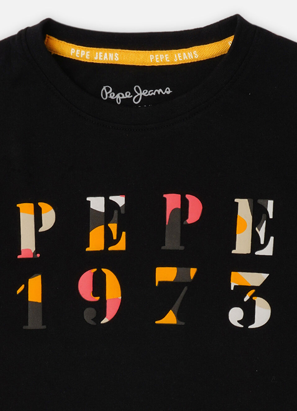 Boys Black Short Sleeve T-shirt, , large image number 2
