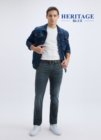 Men Dark Blue Mid Rise Slim Jeans