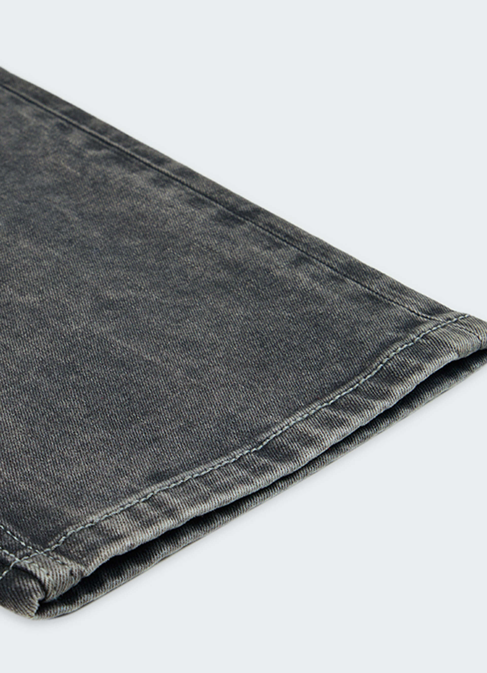 Men Grey Mid Rise Straight Fit Stretchable Jeans, , large image number 8