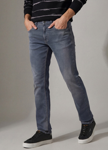 Men Grey Mid Rise Slim Fit Stretchable Jeans