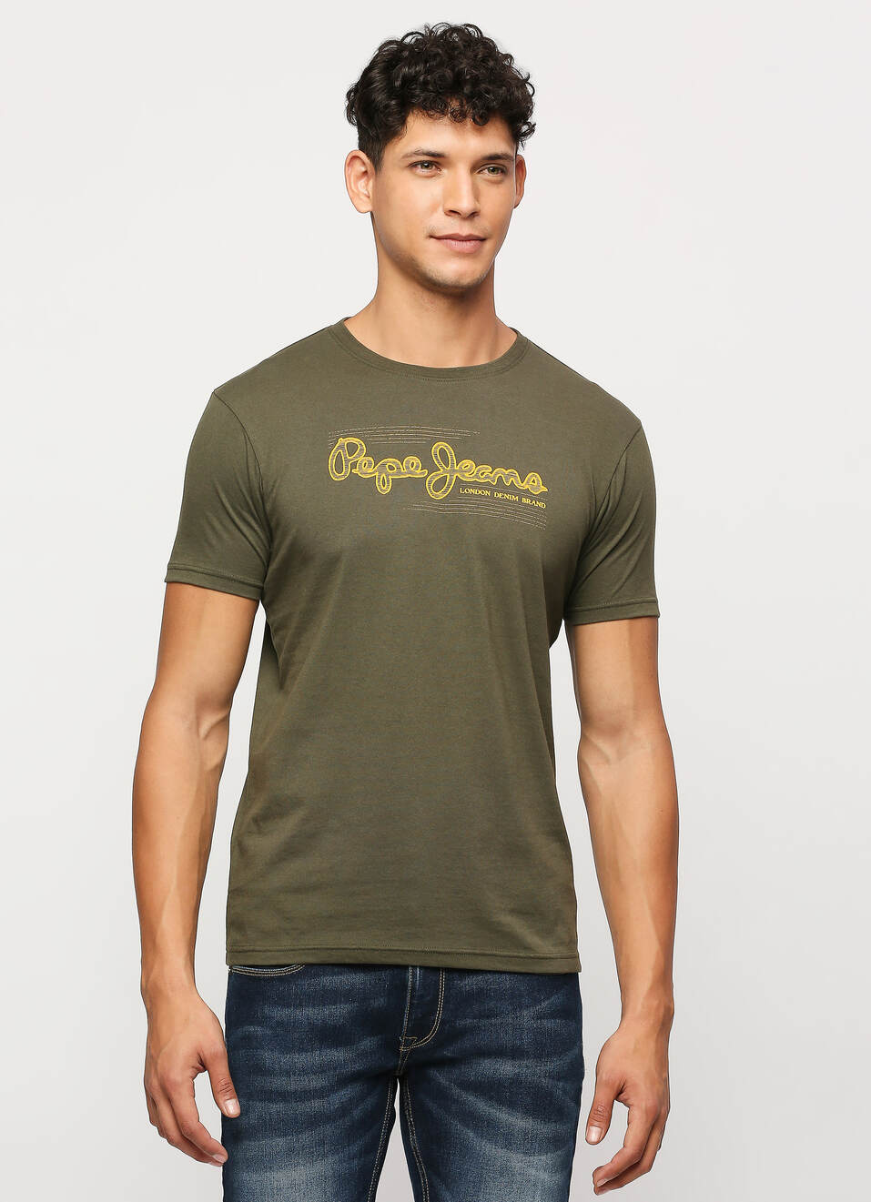 Green Graphic Print Short Sleeve T-shirt, , large image number 1