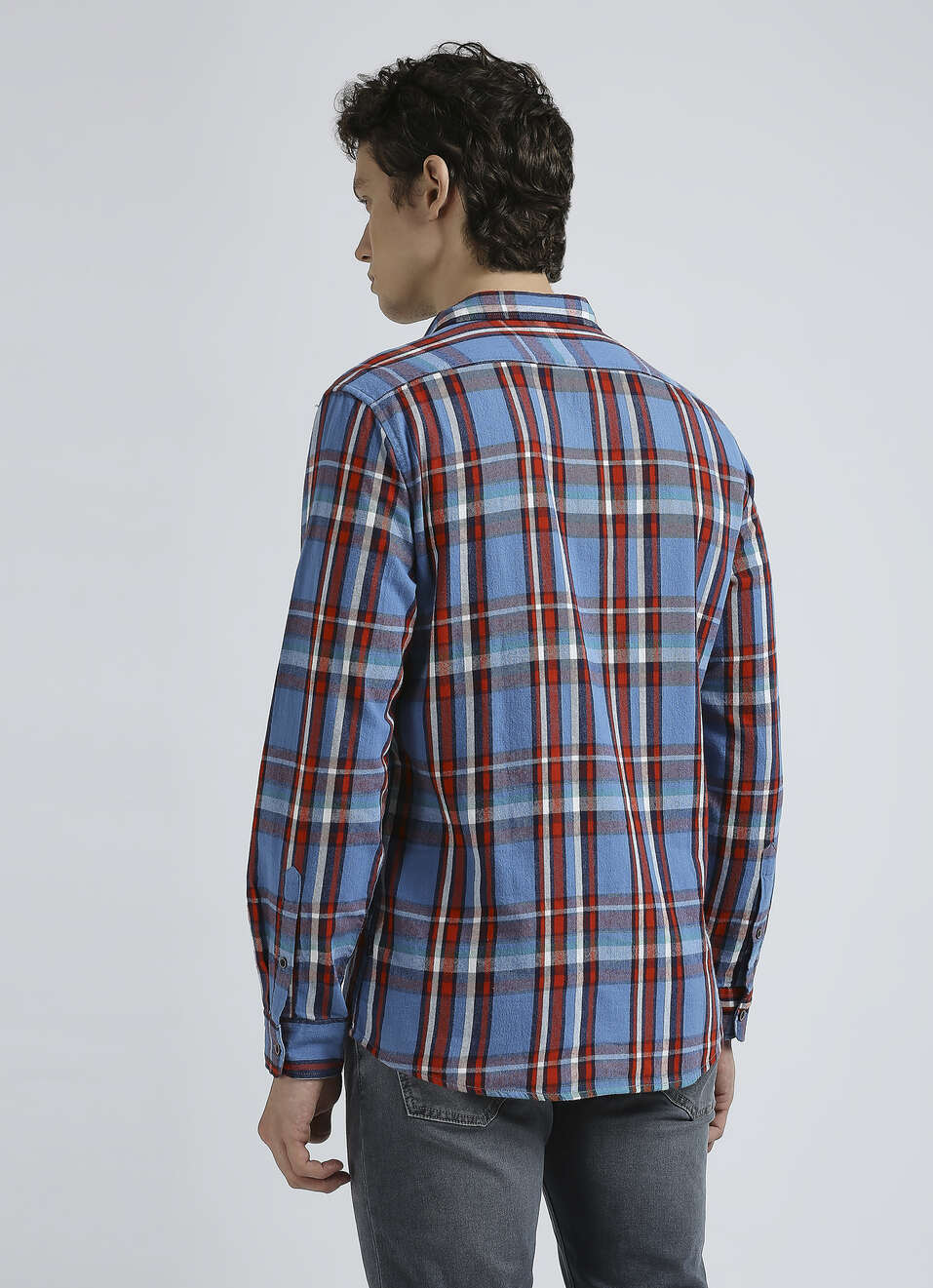 Blue Checks Full Sleeve Shirt, , large image number 2