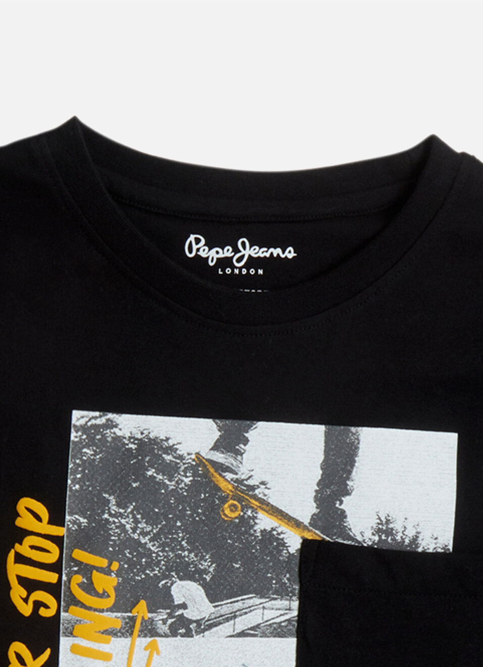 Boys Black Graphic Print Short Sleeve Oversized T-shirt, , large image number 2