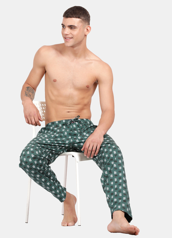 Summer Green Printed Pyjamas