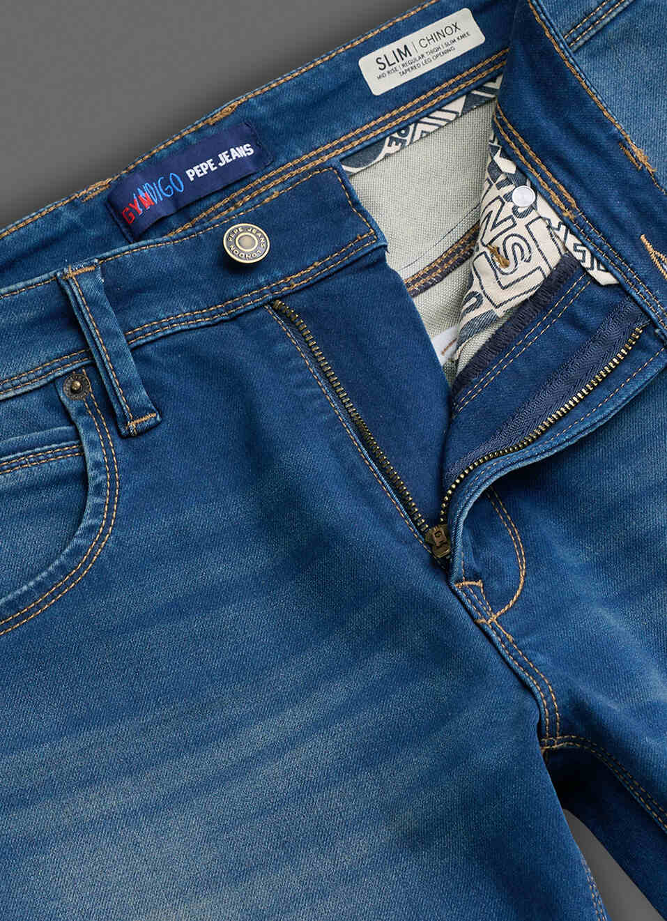 Men Blue Slim Fit Mid Rise Stretchable Jeans, , large image number 6