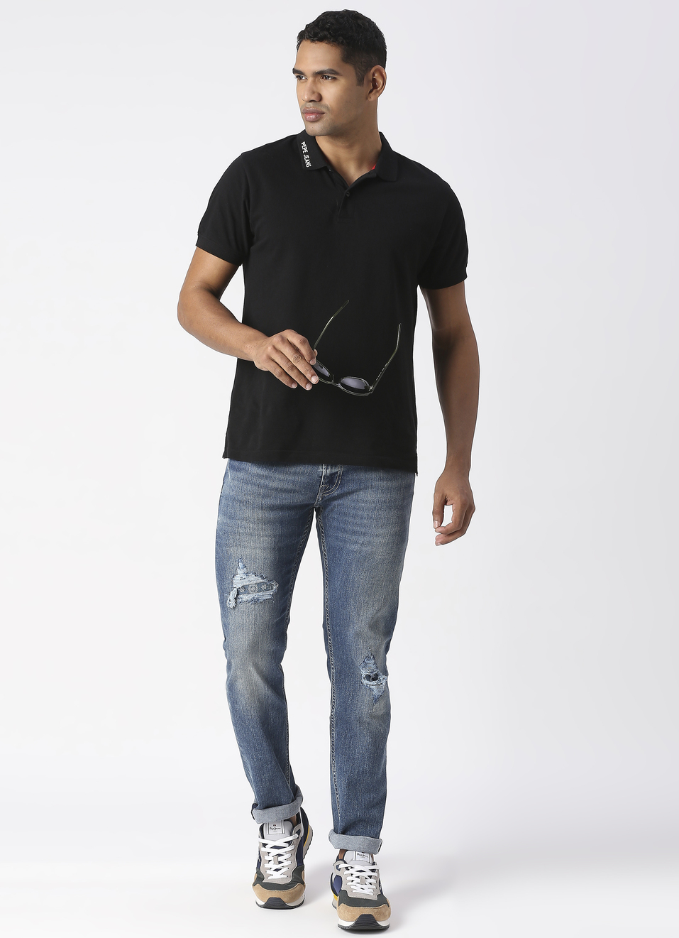 Tapered Vapour Tapered Fit Low Waist Jeans, , large image number 5
