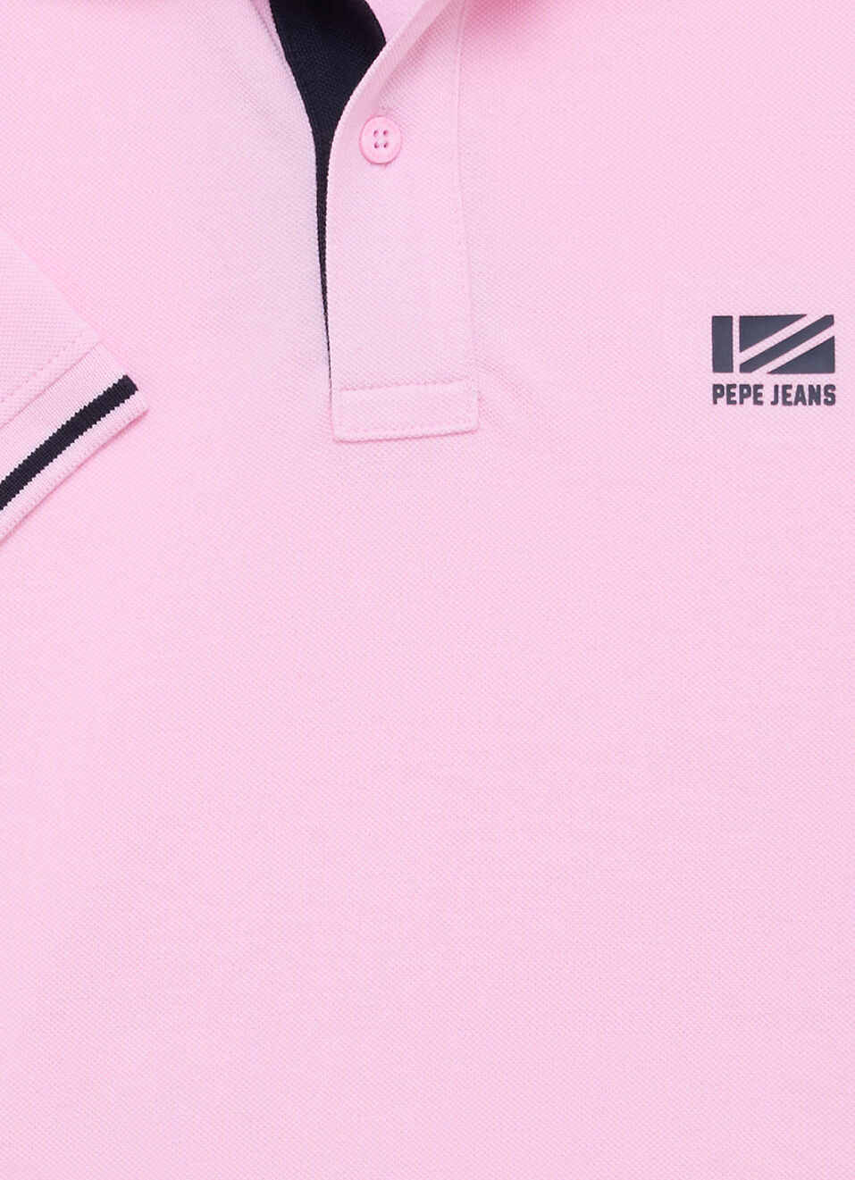 Men Pink Solid Polo T-shirt, , large image number 7
