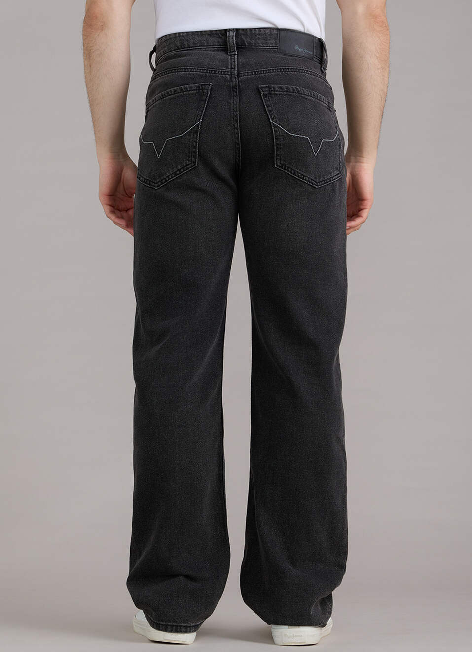 Men Grey Straight Fit Mid Rise Jeans, , large image number 3