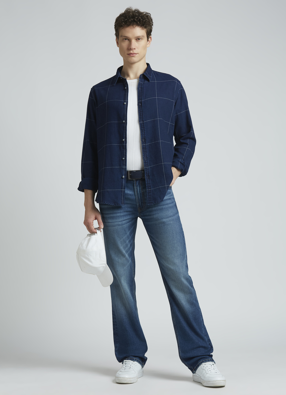Blue Big Checks Full Sleeve Shirt, , large image number 5