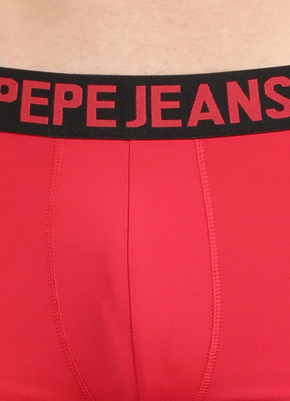 Red 4 Way Stretch Solid Trunks, , large image number 4