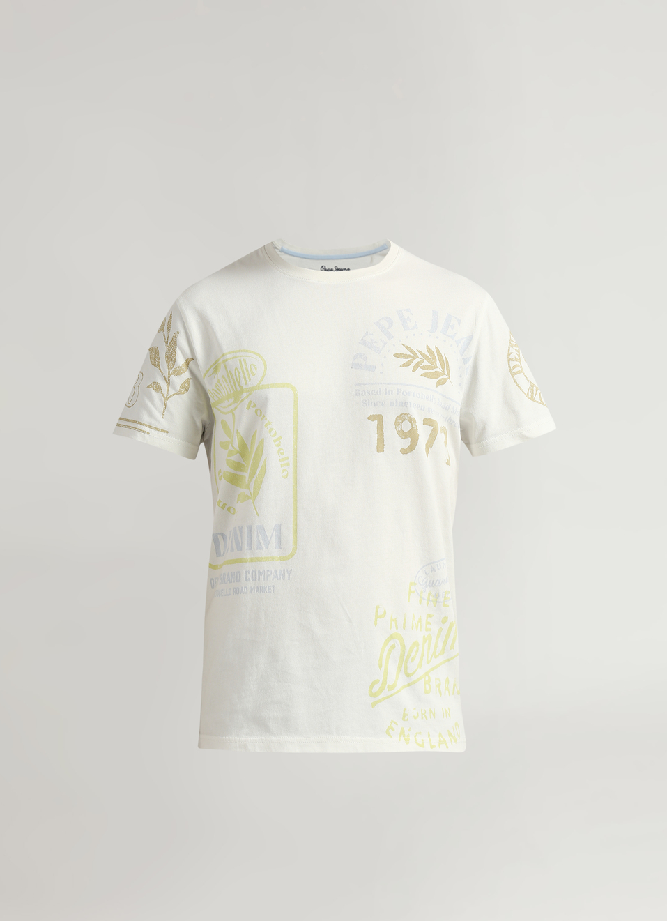 Off White Brand Print Short Sleeve T-shirt, , large image number 6