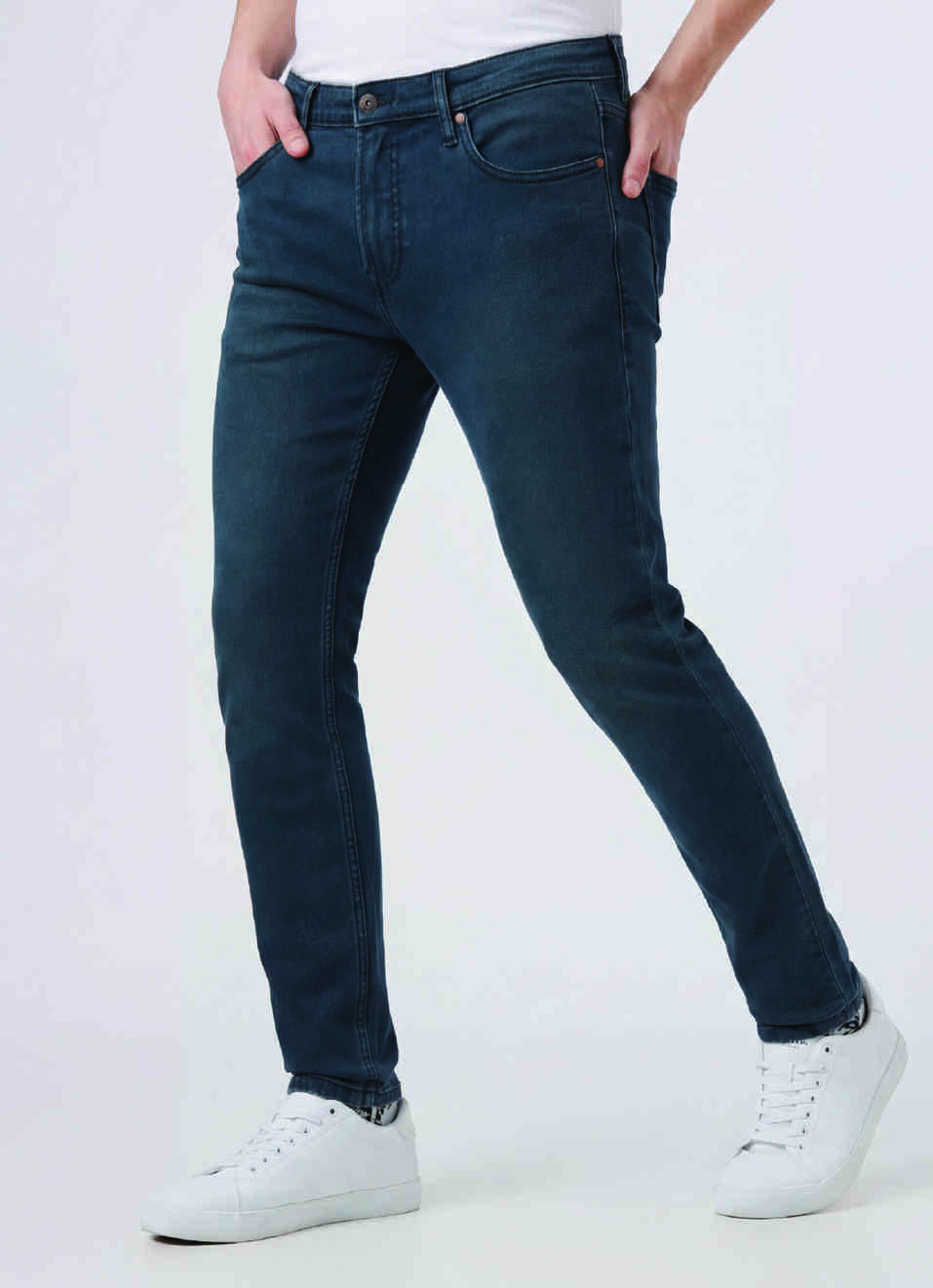 Men Blue Skinny Fit Ankle-length Stretchable Jeans, , large image number 0