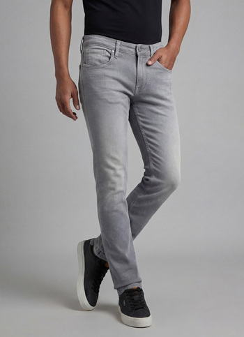 Men Grey Slim Fit Mid Rise All Climate Streachable Jeans