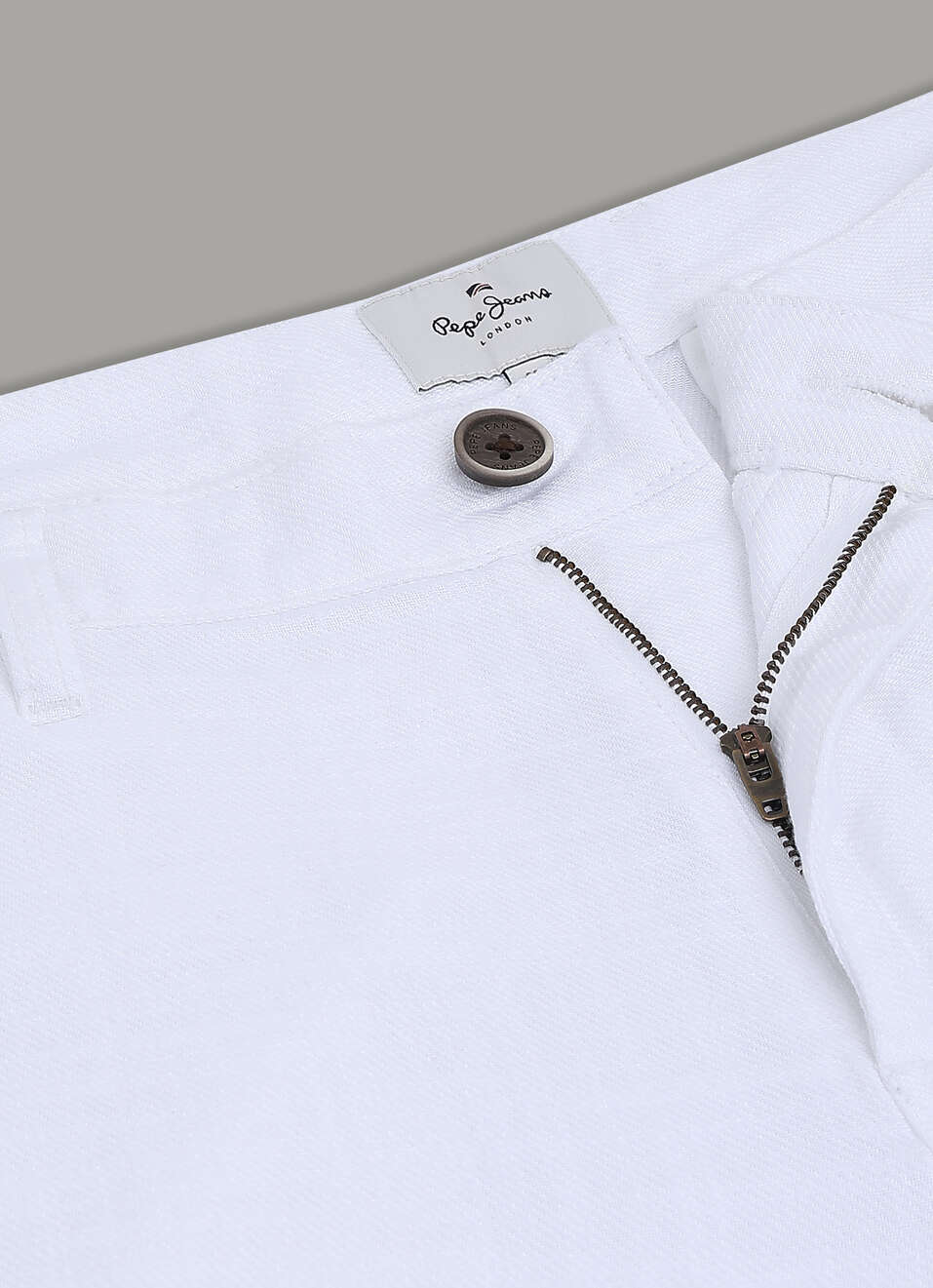 Men White Mid Rise Chinos Pants, , large image number 7