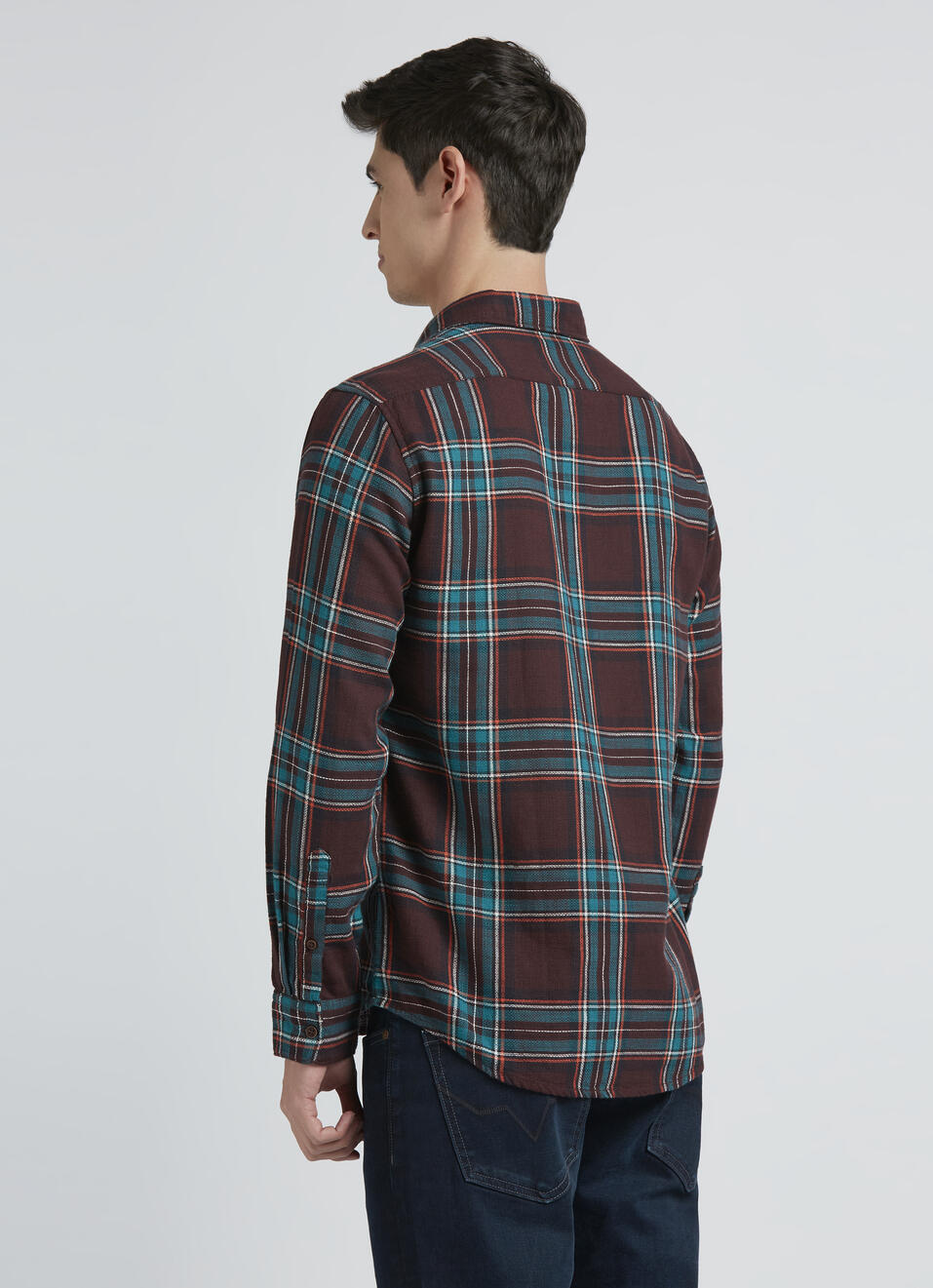 Brown Check Full Sleeve Shirt, , large image number 2
