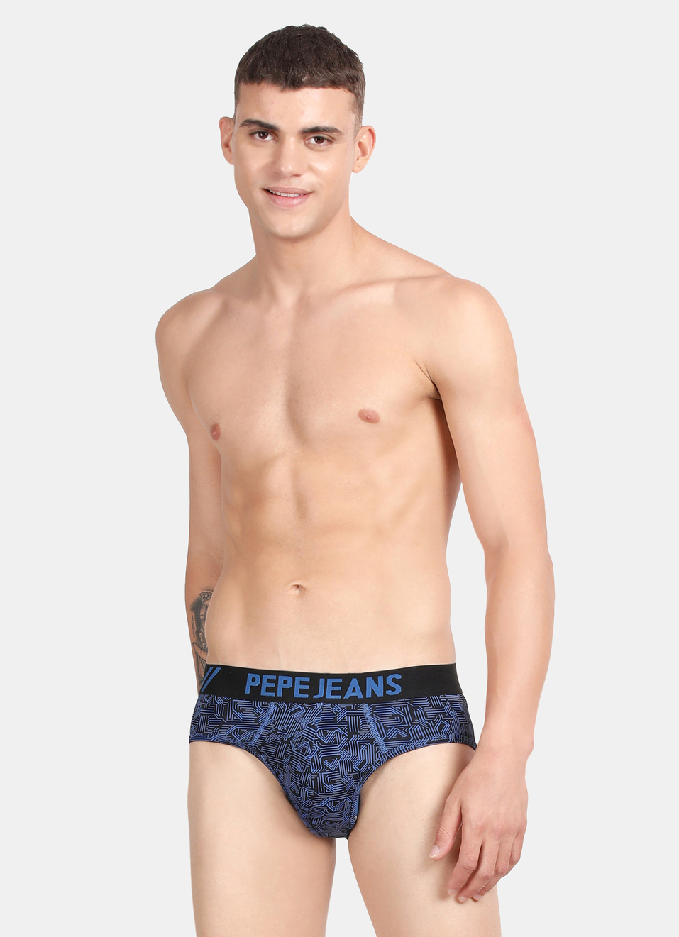 Blue Printed Briefs, , large image number 0
