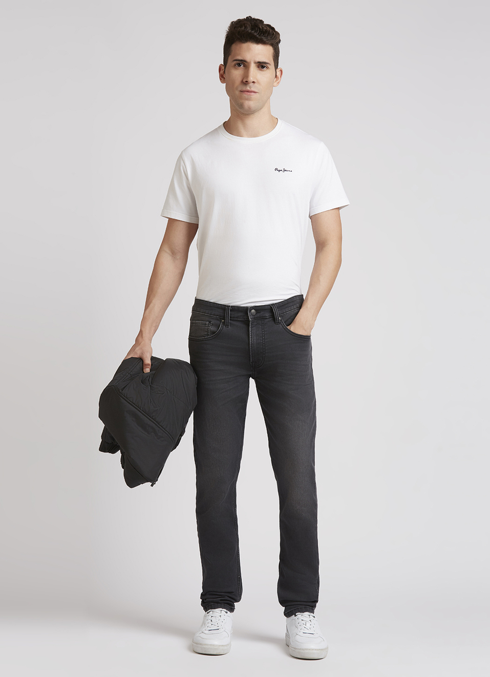 Chinox Grey Mid Rise Ankle-length Gymindigo Jeans, , large image number 1