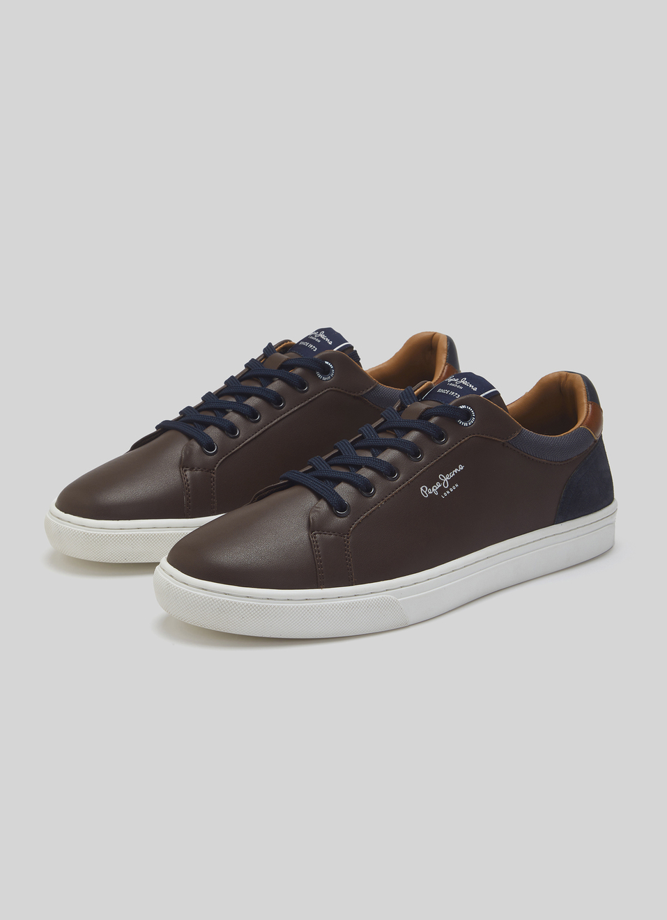 Kenton Court Brown Cupsole Sneakers, , large image number 2