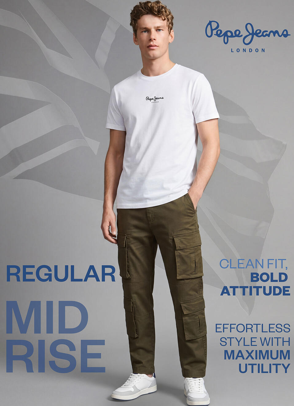 Brown Solid Cargo Pants, , large image number 7
