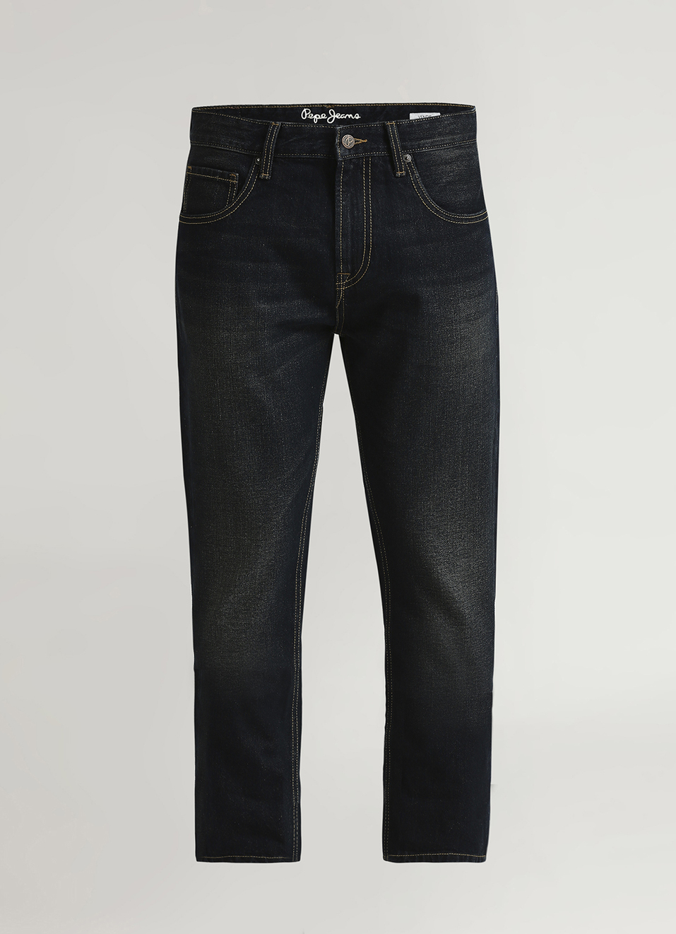 Vendie Dark Blue Mid Rise Straight Fit Jeans, , large image number 6