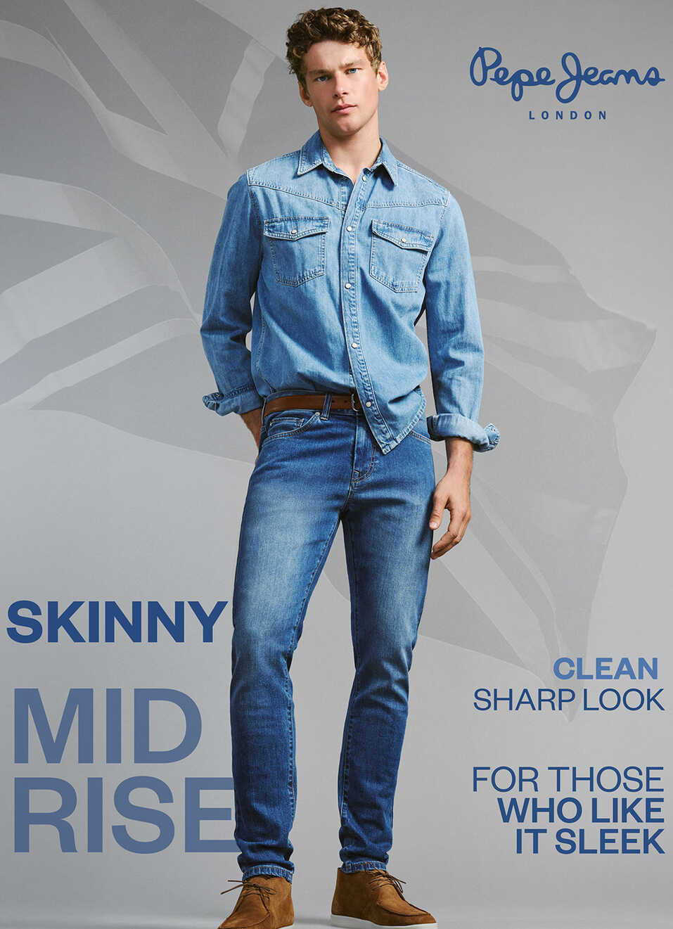 Scott Blue Low Rise Skinny Jeans, , large image number 7