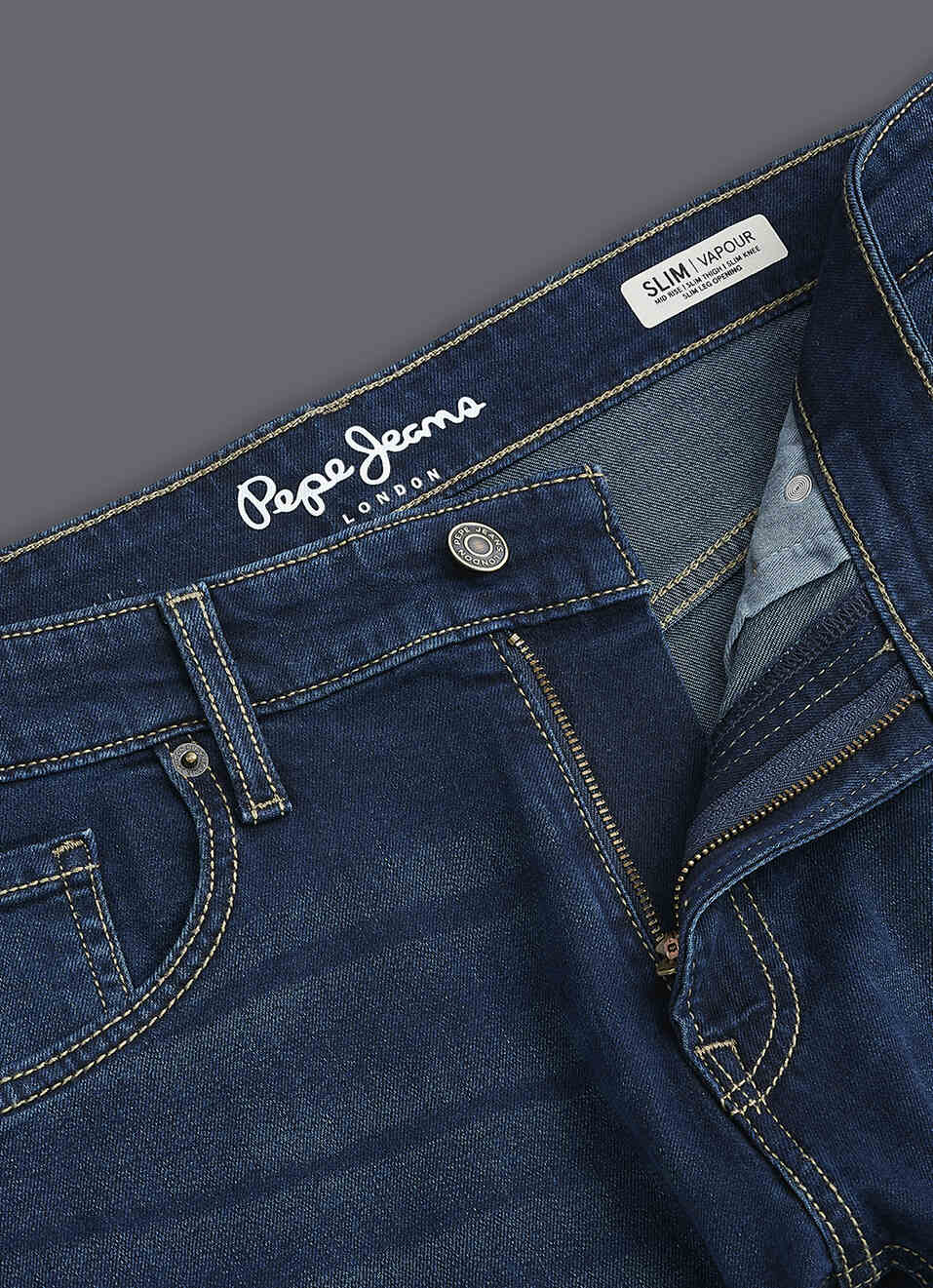 Men Blue Slim Fit Mid Rise Stretchable Jeans, , large image number 6