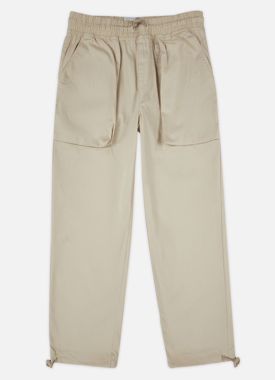 Boys Beige Mid Rise Stretch Pants, , large image number 0