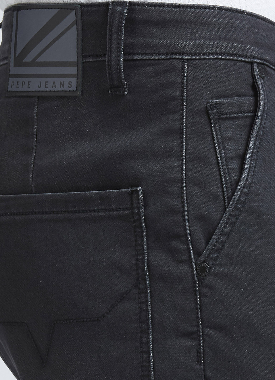 Black Mid Rise Straight Gymindigo Cargos, , large image number 4