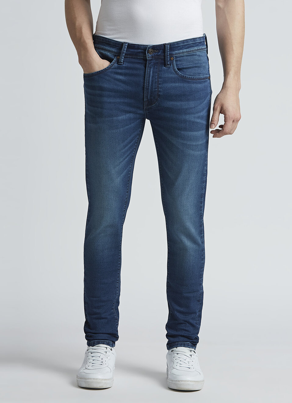Chinox Blue Mid Waist Gymindigo Jeans, , large image number 2