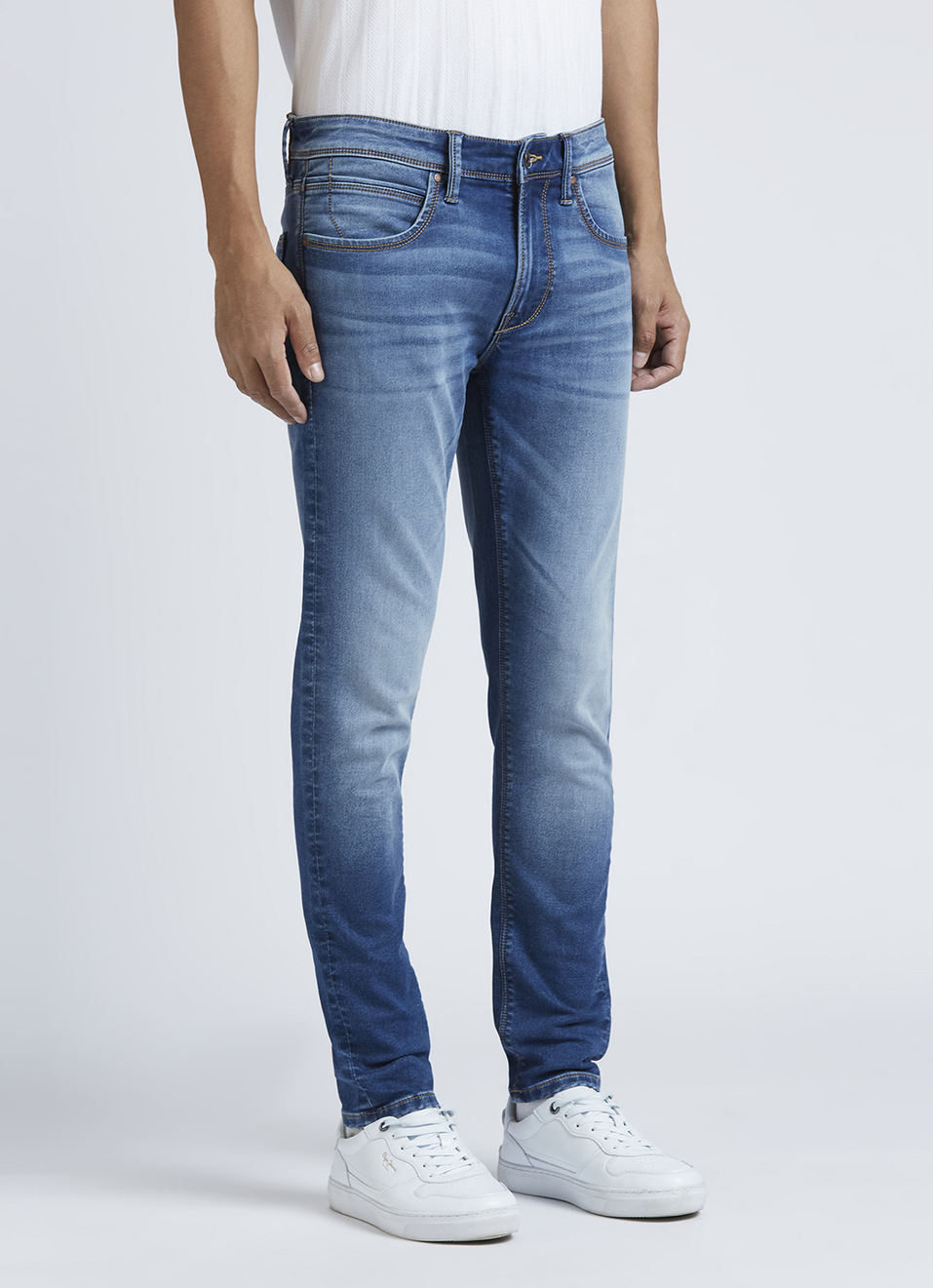 Chinox Blue Mid Waist Gymindigo Jeans, , large image number 5