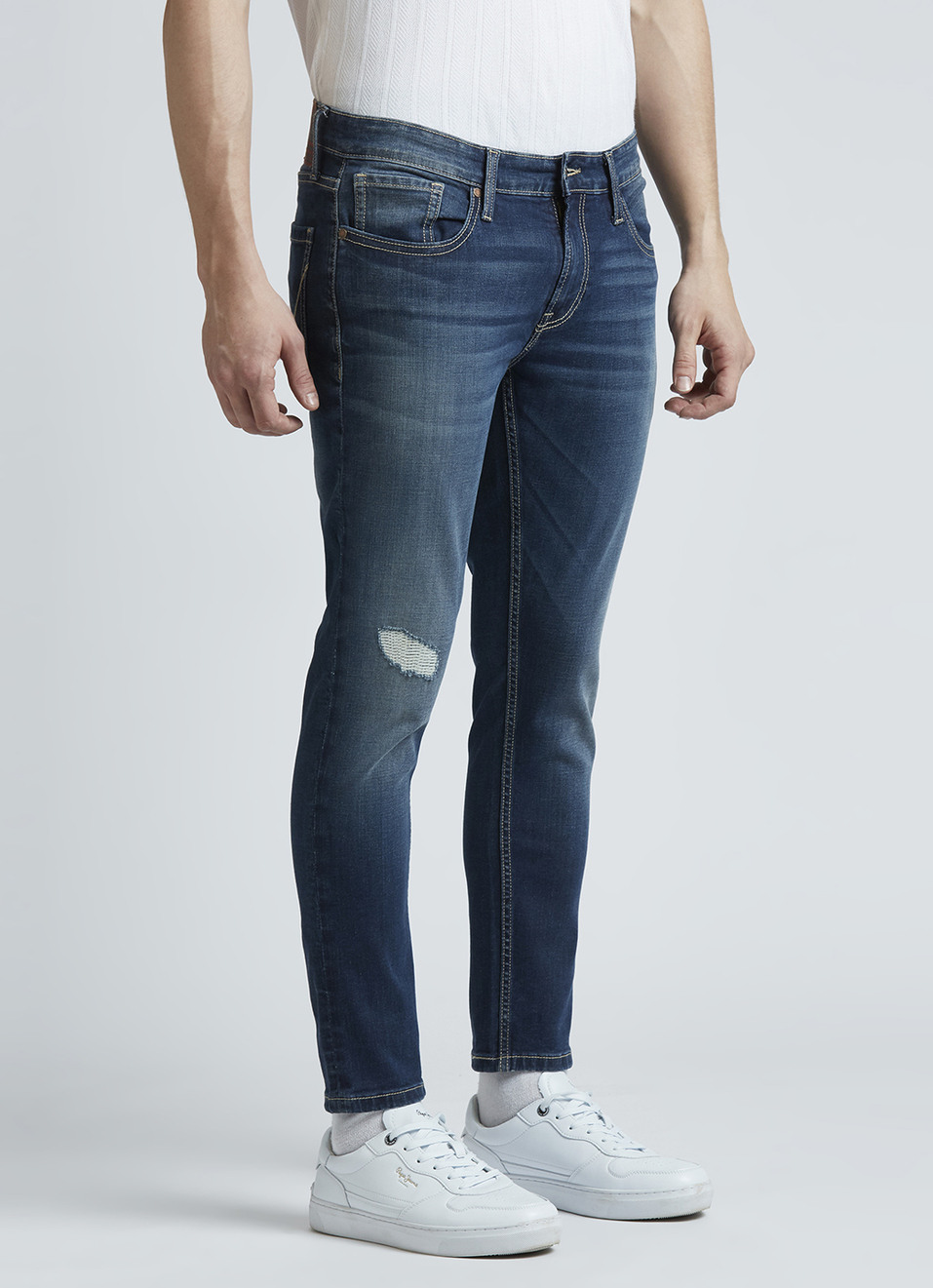 Oliver Blue Mid Waist Ankle Jeans, , large image number 5