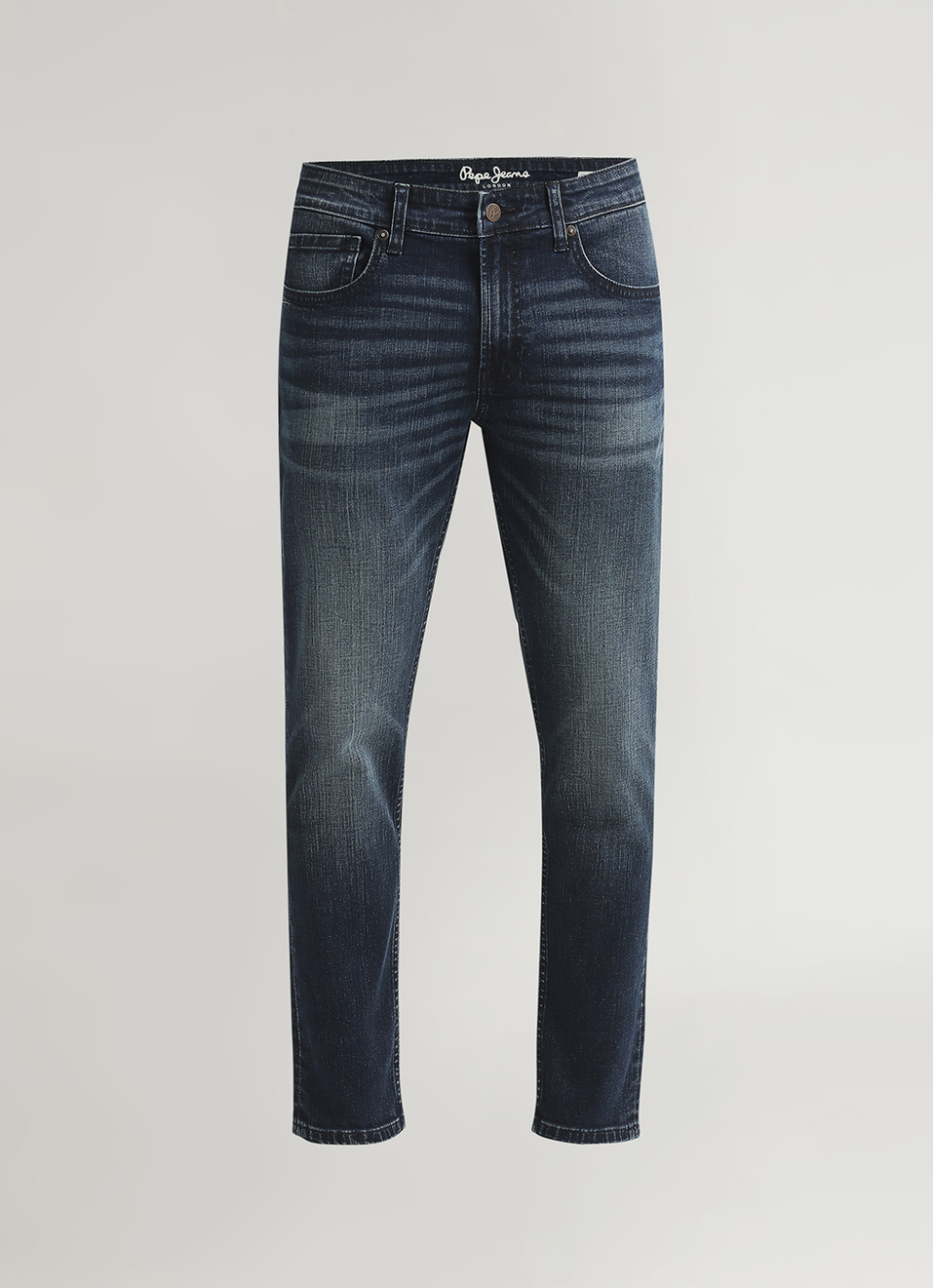 Chinox Dark Blue Mid Rise Ankle Jeans, , large image number 5